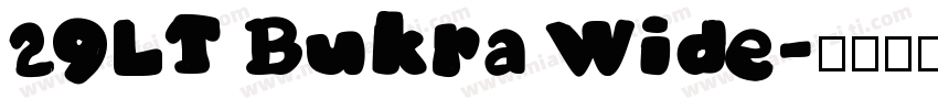 29LT Bukra Wide字体转换